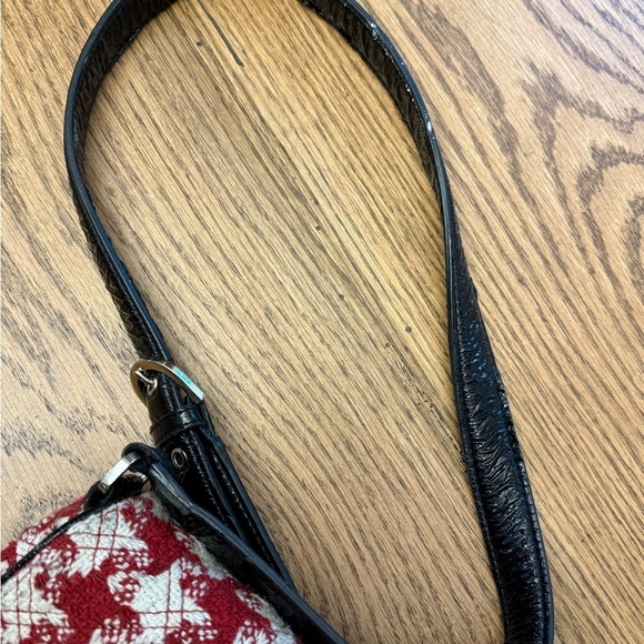 Rare Vera Bradley Red White Houndstooth
Saddle Bag Limited Edition main image 13